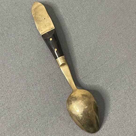 Thailand Gold Color Wood Collectors Souvenir Sugar Spoon Hindu God 4 3/4" - Picture 7 of 9